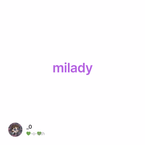 milady-optimism