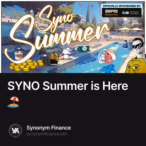 SYNO Summer is Here 🏖️