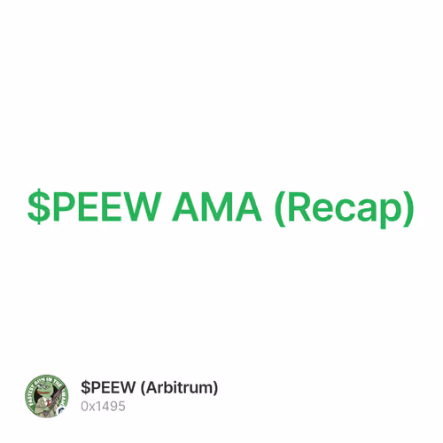 $PEEW AMA (Recap)