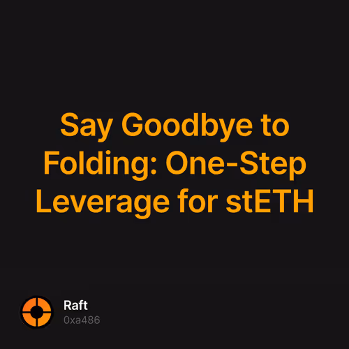 Say Goodbye to Folding: One-Step Leverage for stETH