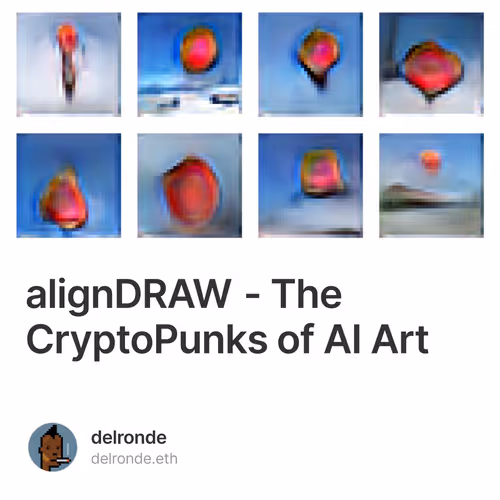 alignDRAW - The CryptoPunks of AI Art