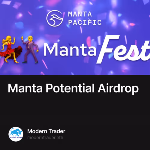 Manta Potential Airdrop