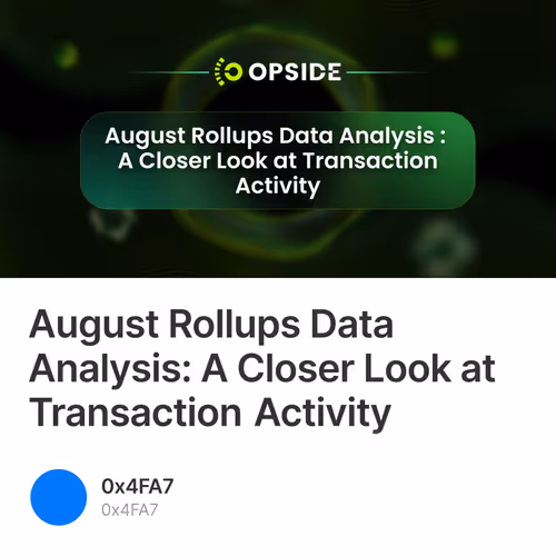 August Rollups Data Analysis: A Closer Look at Transaction Activity