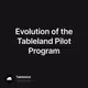 Evolution of the Tableland Pilot Program