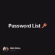Password List 🔑