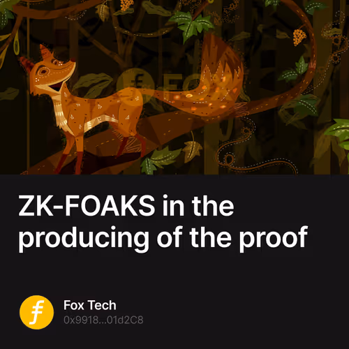 ZK-FOAKS in the producing of the proof