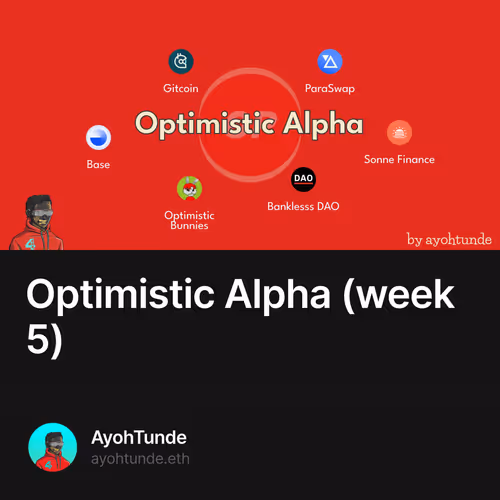 Optimistic Alpha (week 5)