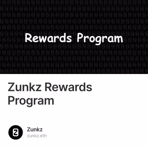 Zunkz Rewards Program