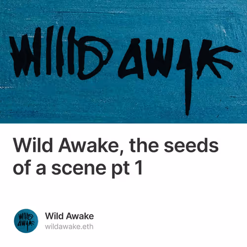 Wild Awake, the seeds of a scene pt 1