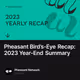 Pheasant Bird’s-Eye Recap: 2023 Year-End Summary