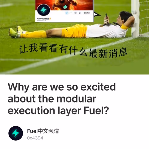 Why are we so excited about the modular execution layer Fuel?