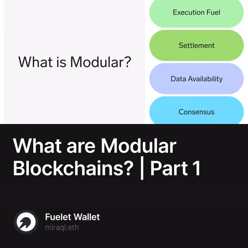 What are Modular Blockchains? | Part 1