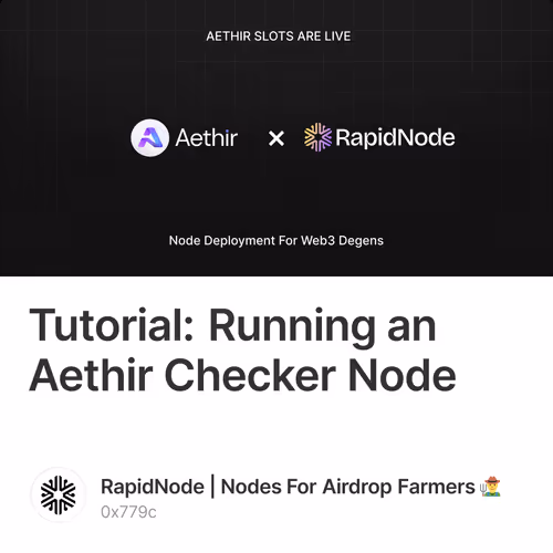 Tutorial: Running an Aethir Checker Node