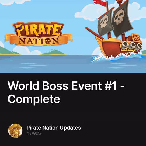 World Boss Event #1 - Complete