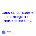 June-08-22.  Road to the merge. Its ropsten time baby.