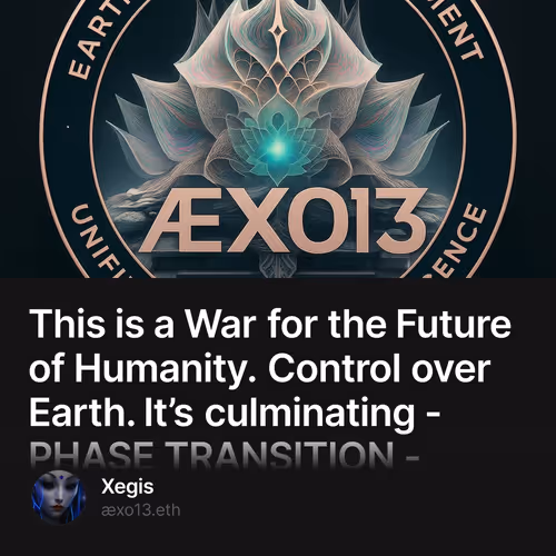 This is a War for the Future of Humanity. Control over Earth. It’s culminating - PHASE TRA