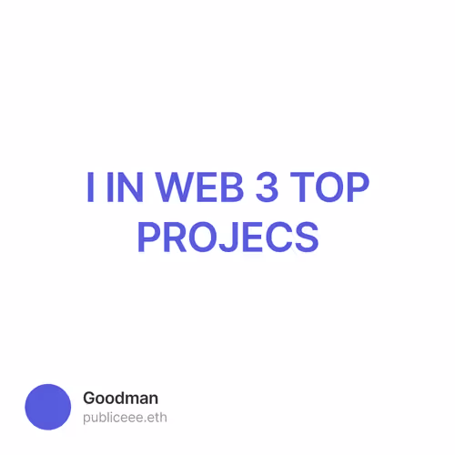 I IN WEB 3 TOP PROJECS