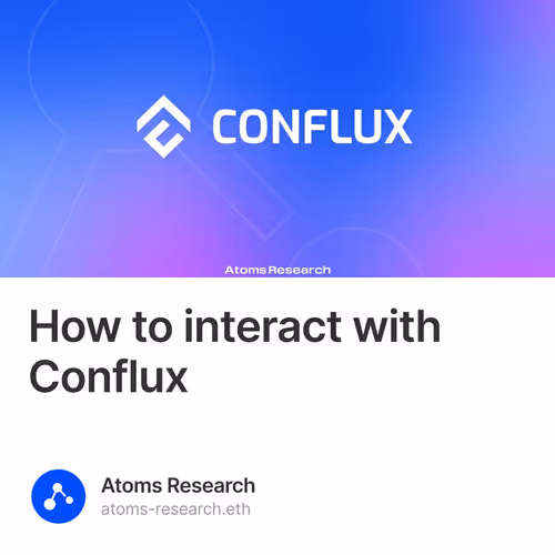 How to interact with Conflux