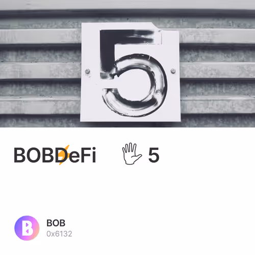 BOB⚡️DeFi 🖐 5