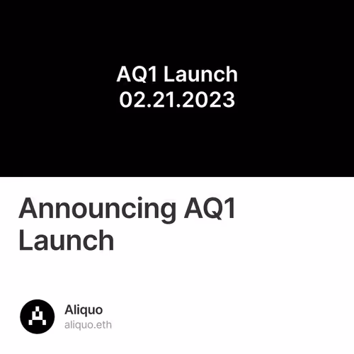 Announcing AQ1 Launch