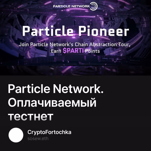 Particle Network. Оплачиваемый тестнет