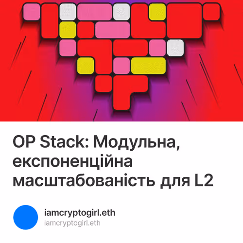 OP Stack: Модульна, експоненційна масштабованість для L2