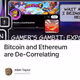 Bitcoin and Ethereum are De-Correlating