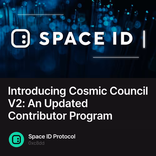 Introducing Cosmic Council V2: An Updated Contributor Program