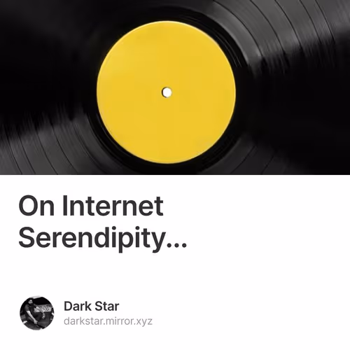 On Internet Serendipity...