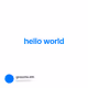 hello world