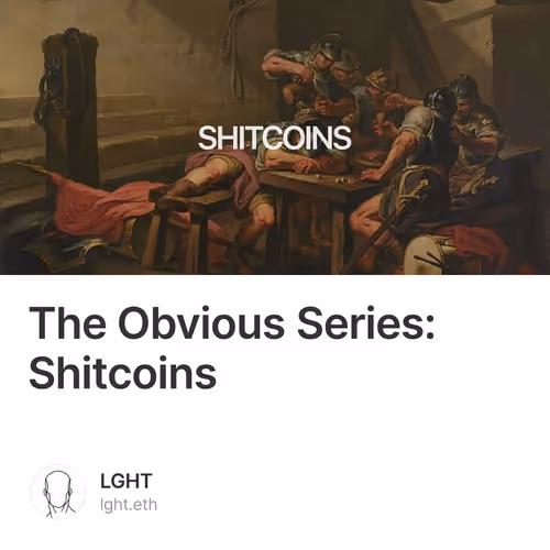The Obvious Series: Shitcoins