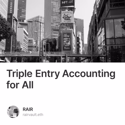 Triple Entry Accounting for All