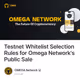 Testnet Whitelist Selection Rules for Omega Network's Public Sale