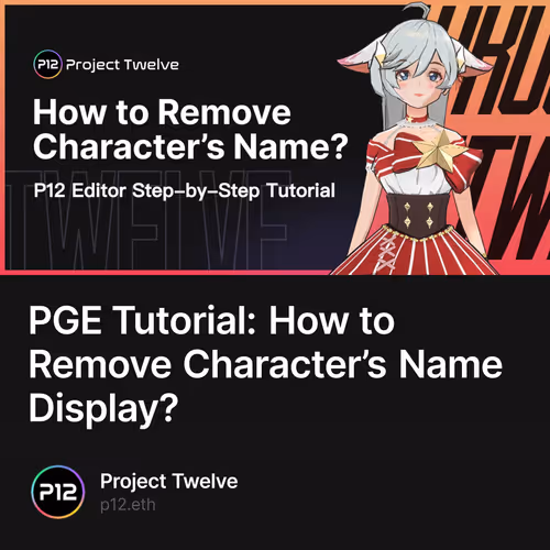 PGE Tutorial: How to Remove Character’s Name Display?