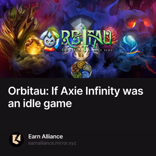 Orbitau: If Axie Infinity was an idle game