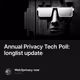 Annual Privacy Tech Poll: longlist update