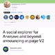 A social explorer for Arweave and beyond announcing ar.page V2