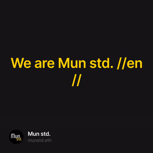 We are Mun std. //en//