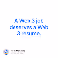 A Web 3 job deserves a Web 3 resume.