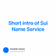 Short intro of Sui Name Service