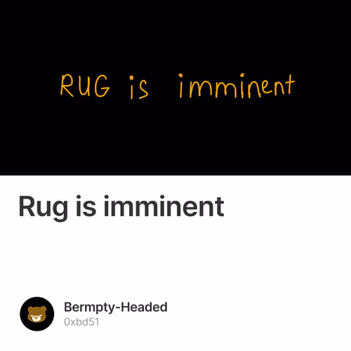 Rug is imminent