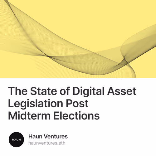 The State of Digital Asset Legislation Post Midterm Elections
