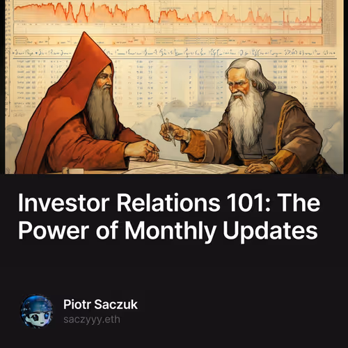 Investor Relations 101: The Power of Monthly Updates