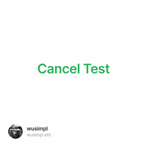 Cancel Test