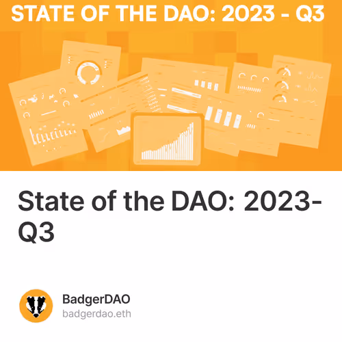 State of the DAO: 2023-Q3