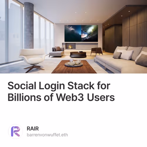 Social Login Stack for Billions of Web3 Users
