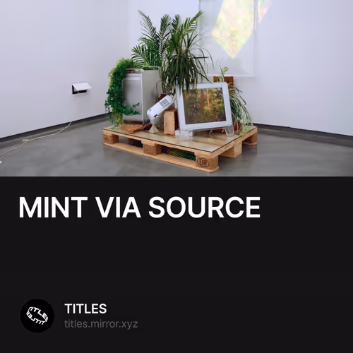 MINT VIA SOURCE