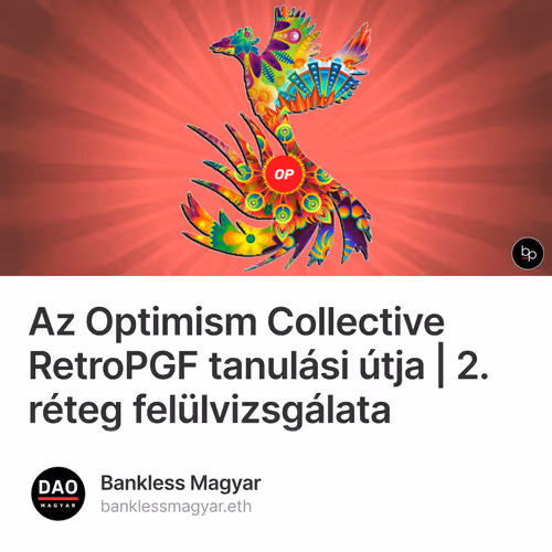 Az Optimism Collective RetroPGF tanulási útja | 2. réteg felülvizsgálata