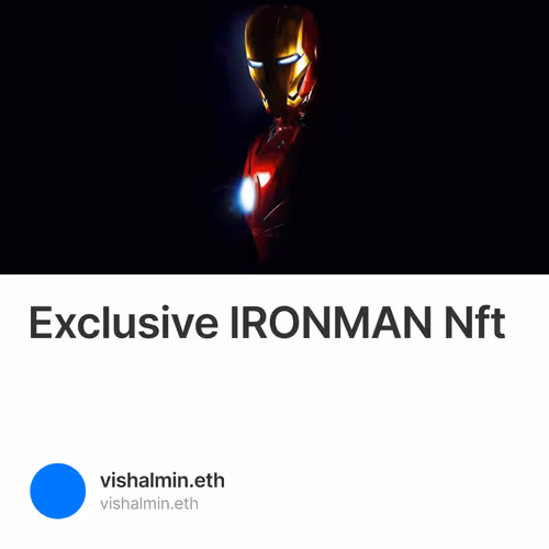 Exclusive IRONMAN Nft