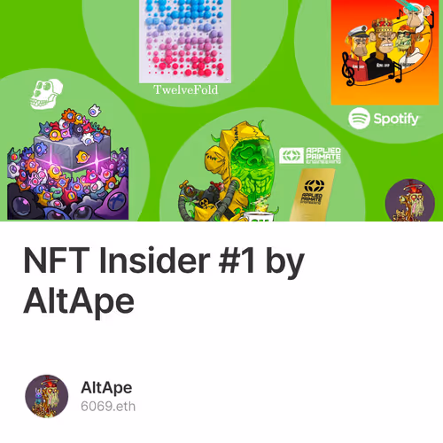 NFT Insider #1 by AltApe